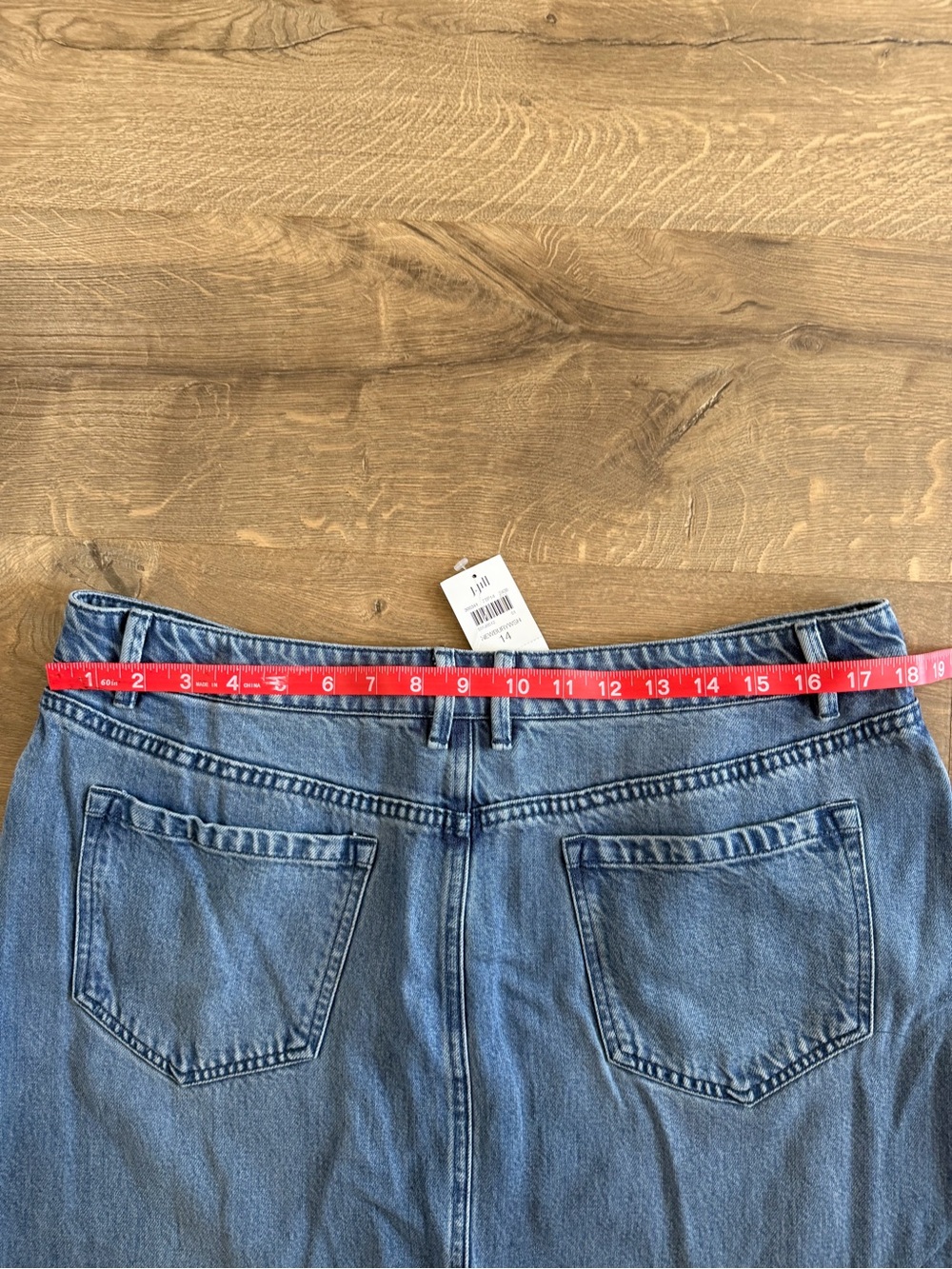 NWT J.Jill Denim Size 14 Newbury Wash A-Line Maxi Skirt Tencel - Picture 7 of 7
